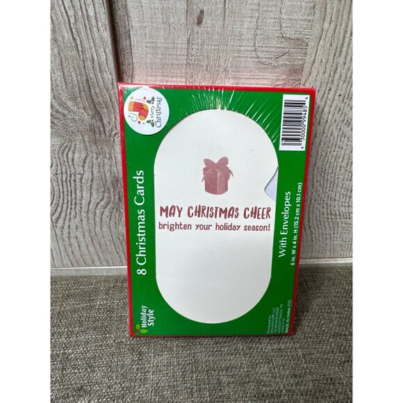 Christmas Greeting Cards w/ Envelopes Reindeer Santa & Money Gift Cards Snowman - Picture 5 of 6